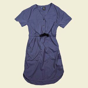 REI Co-Op Purple Outdoor Gorpcore Summer Belted Dress Women's Size X-Small